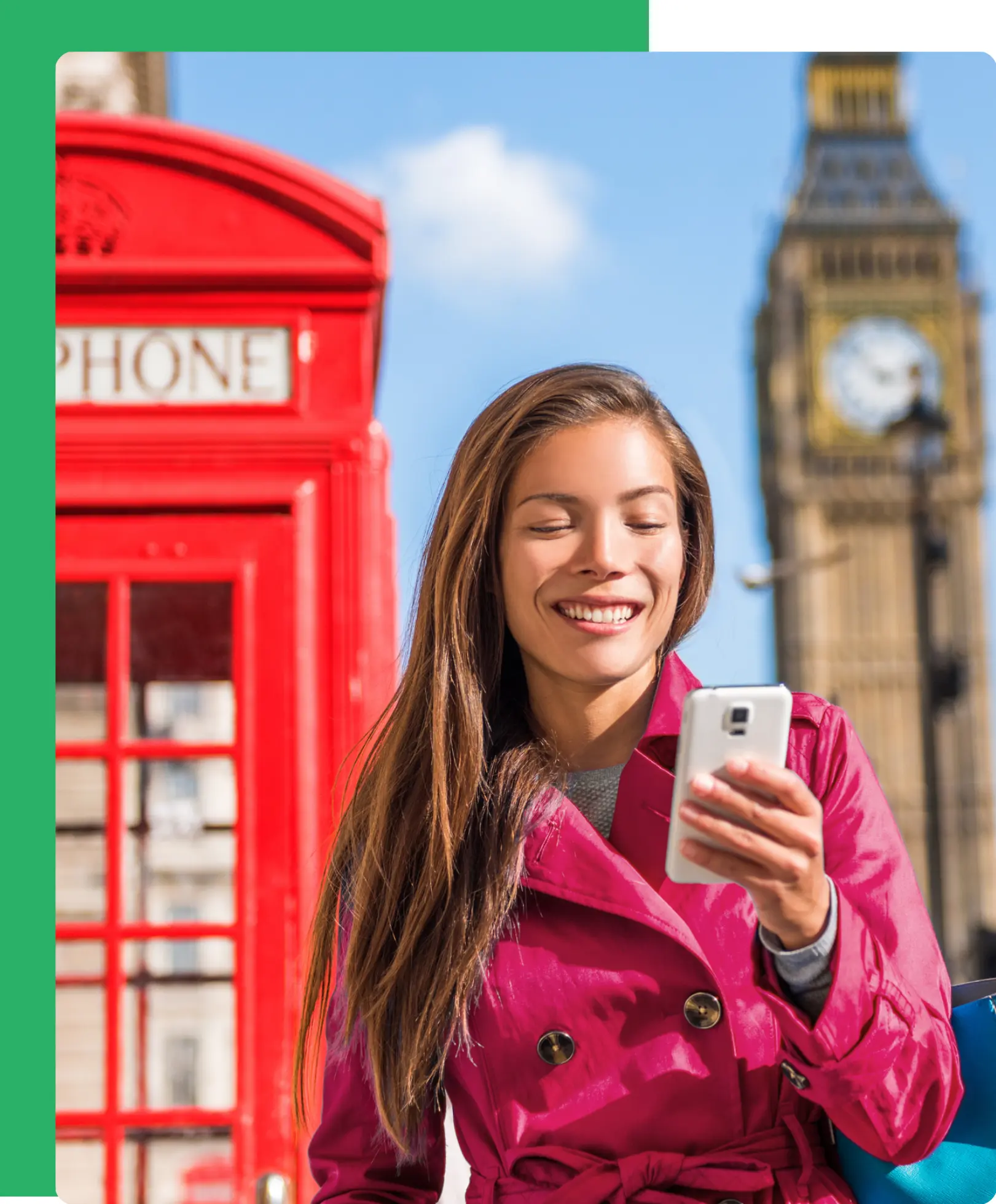 Person topping up a mobile phone with InstaCharged